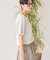 きれいめコットンベーシックTシャツ(5分袖)