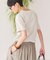 きれいめコットンベーシックTシャツ(5分袖)