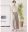きれいめコットンベーシックTシャツ(5分袖)
