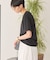 きれいめコットンベーシックTシャツ(5分袖)