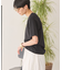 きれいめコットンベーシックTシャツ(5分袖)