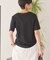 きれいめコットンベーシックTシャツ(5分袖)