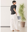 きれいめコットンベーシックTシャツ(5分袖)