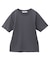 きれいめコットンベーシックTシャツ(5分袖)