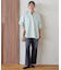 イージーケアバンドカラーWポケットロングシャツ