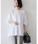 イージーケアバンドカラーWポケットロングシャツ
