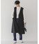 Vネックロングジレ
