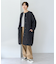 軽ポカノーカラーキルティングロングコート