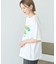 配色ロゴプリントTシャツ