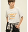 配色ロゴプリントTシャツ