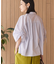 接触冷感ギャザーリボンスリーブ半袖シャツ