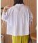 接触冷感ギャザーリボンスリーブ半袖シャツ