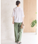 接触冷感ギャザーリボンスリーブ半袖シャツ