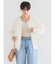 UVカットクルーネックニットカーディガン