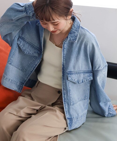 CITYSHOP シティショップ ショートブルゾン デニムショートブルゾン｜アメリカンホリックの通販｜&mall