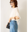 袖チュールサイドスリットプルオーバー