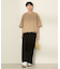 フリンジ5分袖ラグランスウェット