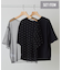 【2点SET】ラインストーンチュールレイヤードTシャツ