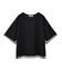 【2点SET】ラインストーンチュールレイヤードTシャツ