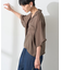 接触冷感シアー開襟半袖シャツ