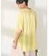 接触冷感タックフレンチスリーブシャツ