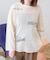 【WEB限定】ランダムロゴメッシュロングTシャツ/チュニック