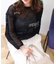 【WEB限定】ランダムロゴメッシュロングTシャツ/チュニック