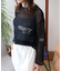 【WEB限定】ランダムロゴメッシュロングTシャツ/チュニック