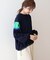 異素材ドロストラインスウェット