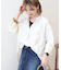金ボタンバックシャンロングシャツ/チュニック