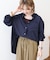 金ボタンバックシャンロングシャツ/チュニック