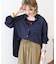 金ボタンバックシャンロングシャツ/チュニック
