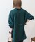金ボタンバックシャンロングシャツ/チュニック
