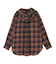 チェックフードシャツ