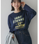 手書き風ロゴロングTシャツ/チュニック