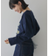 手書き風ロゴロングTシャツ/チュニック