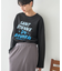 手書き風ロゴロングTシャツ/チュニック