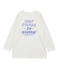 手書き風ロゴロングTシャツ/チュニック