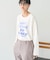 手書き風ロゴロングTシャツ/チュニック