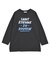 手書き風ロゴロングTシャツ/チュニック
