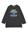 手書き風ロゴロングTシャツ/チュニック