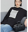 ボックス箔プリントロングTシャツ