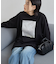 ボックス箔プリントロングTシャツ