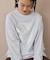ボックス箔プリントロングTシャツ