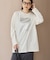 ボックス箔プリントロングTシャツ
