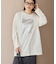 ボックス箔プリントロングTシャツ