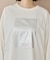 ボックス箔プリントロングTシャツ