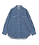 Wポケットデニムシャツ