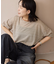 シアーレトロボーダー半袖プルオーバー
