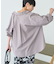 抜け衿スキッパーシャツ